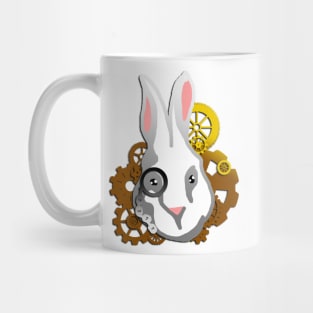 Steampunk White Rabbit Mug